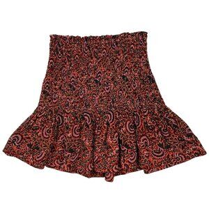 A.L.C. Kade Silk Mini Skirt 6 Multicolor Floral